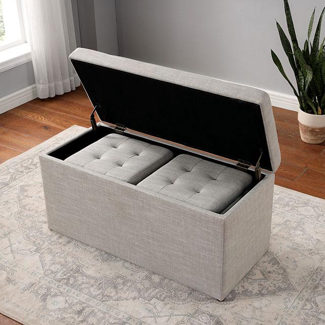 DARYN Storage Bench w/ Ottoman - Image 3