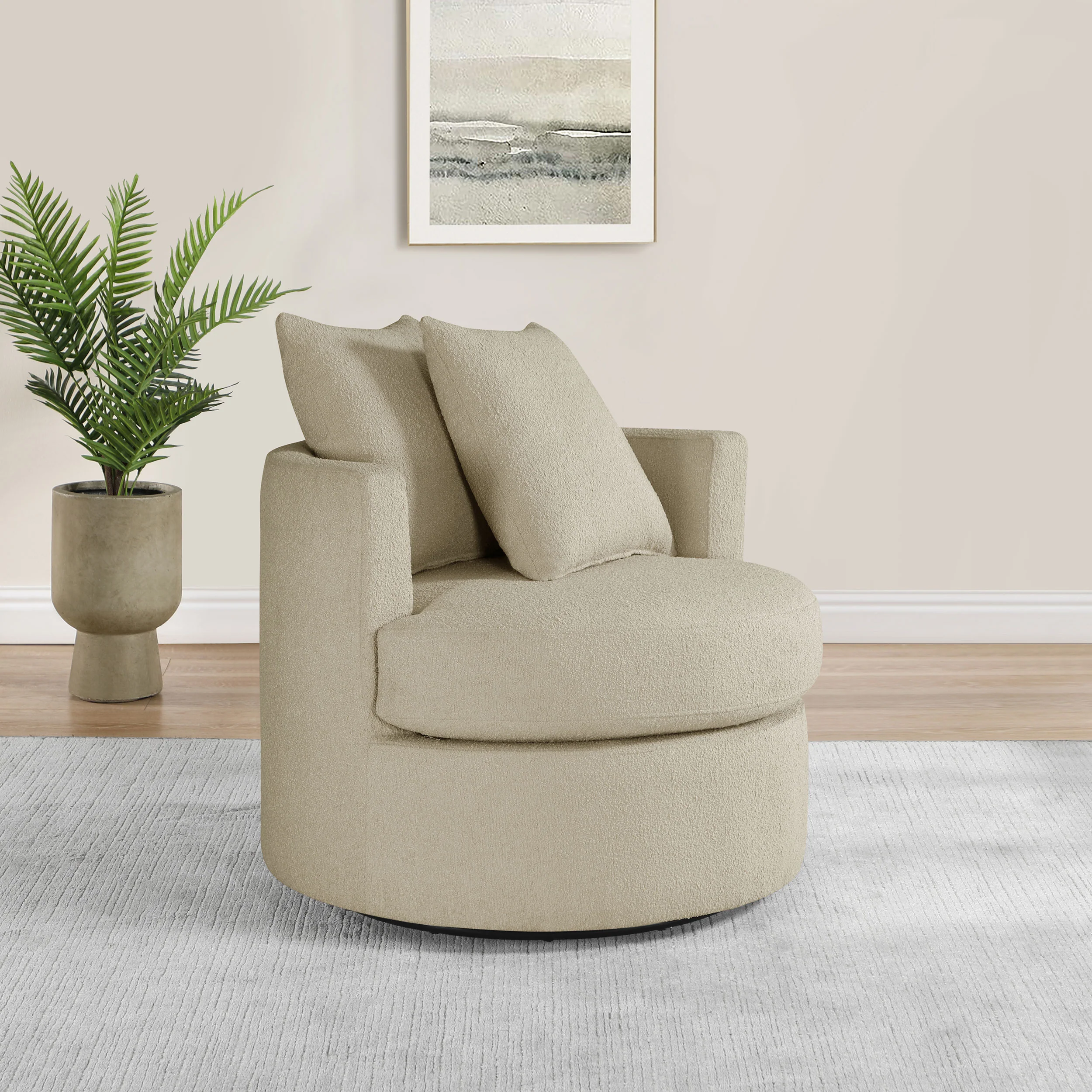 Debbie Swivel Accent Chair - Image 2