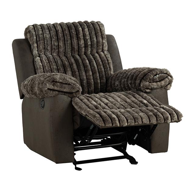 Dionysus Manual Glider Recliner Brown - Image 3
