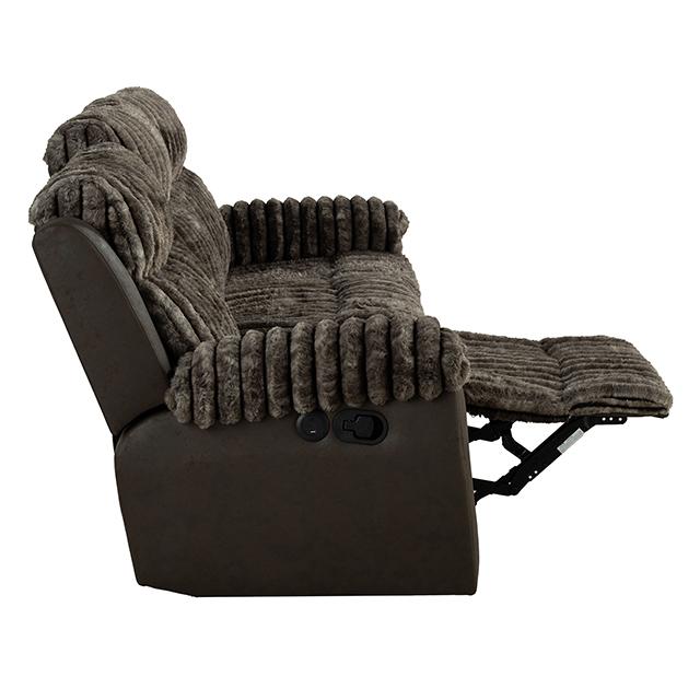 Dionysus Manual Reclining Sofa Brown - Image 5