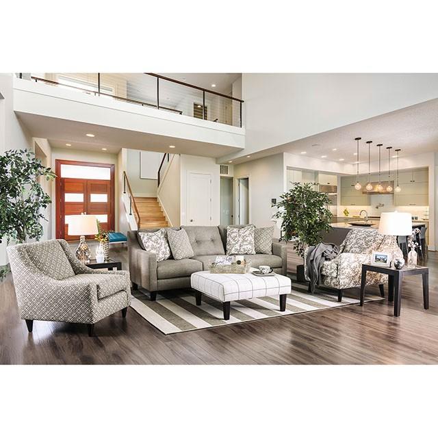 Dorset Light Gray Love Seat - Image 2