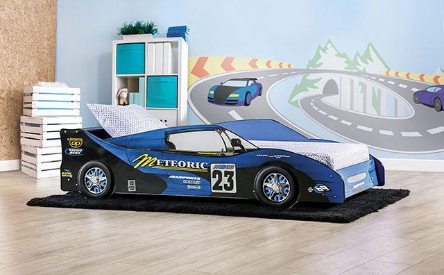 DUSTRACK Twin Bed, Blue & Red - Image 2