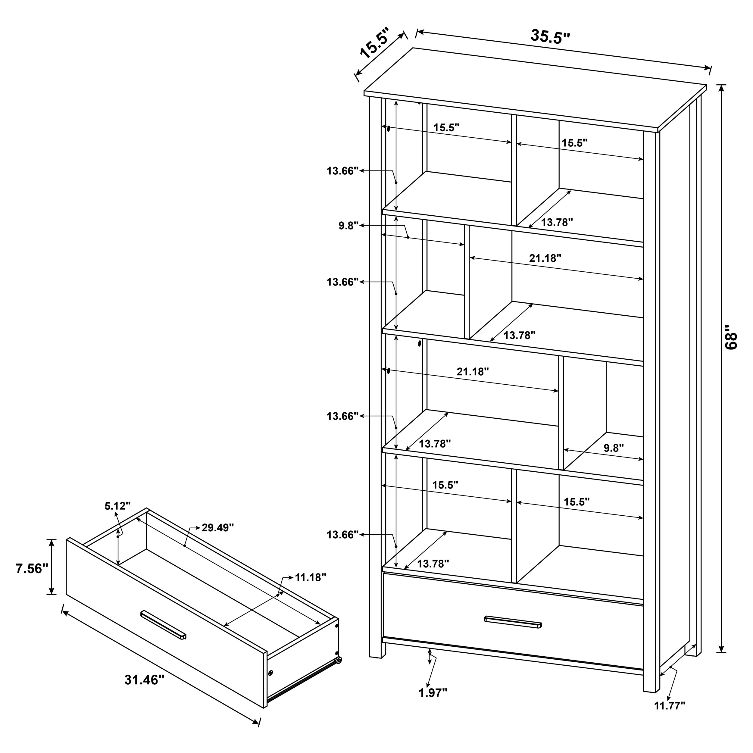 Dylan Bookshelf - Image 9