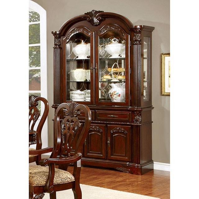ELANA Brown Cherry Dining Table w/ 18" Butterfly Leaf - Image 4