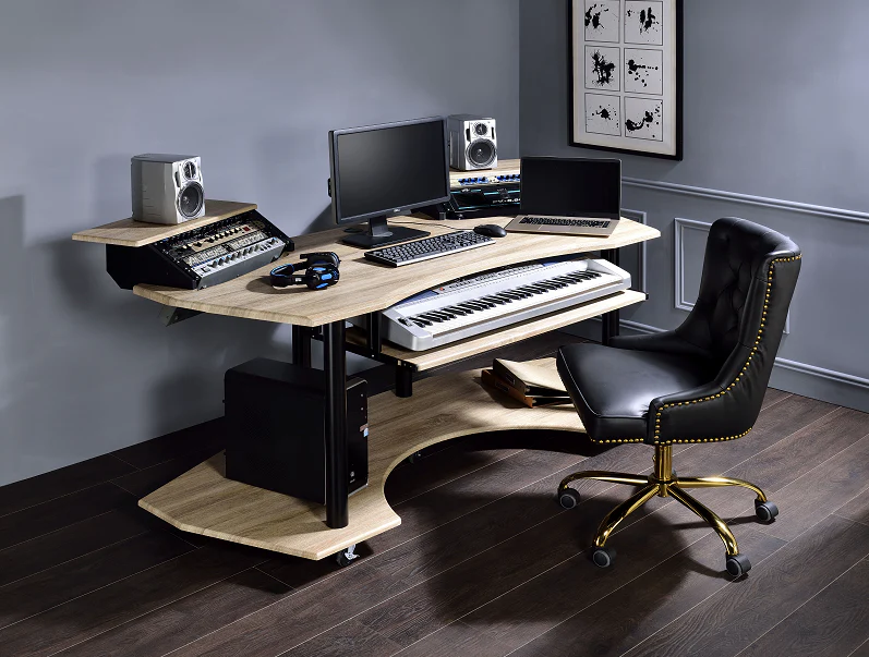 Eleazar Natural Oak Computer Desk