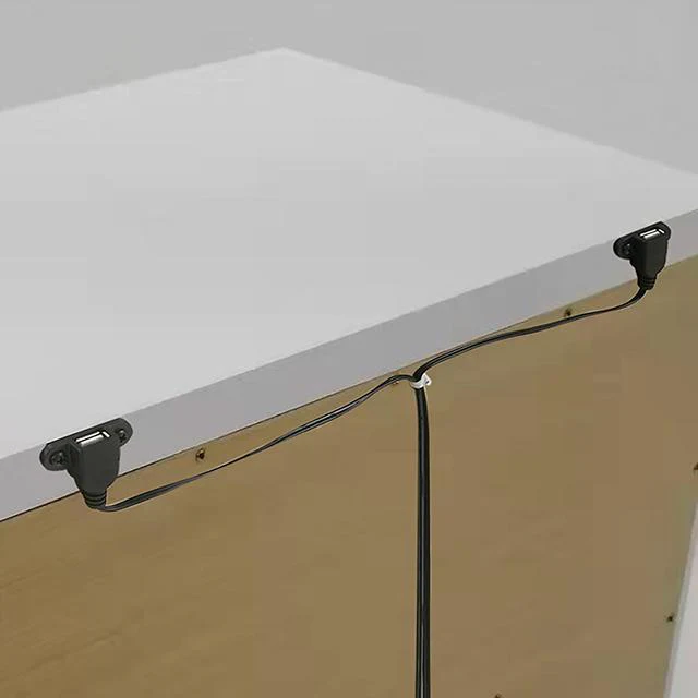 EMMELINE Night Stand w/ USB, White - Image 6