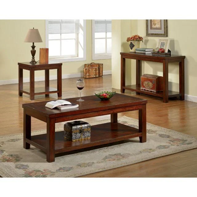 ESTELL Dark Cherry End Table, Cherry - Image 2