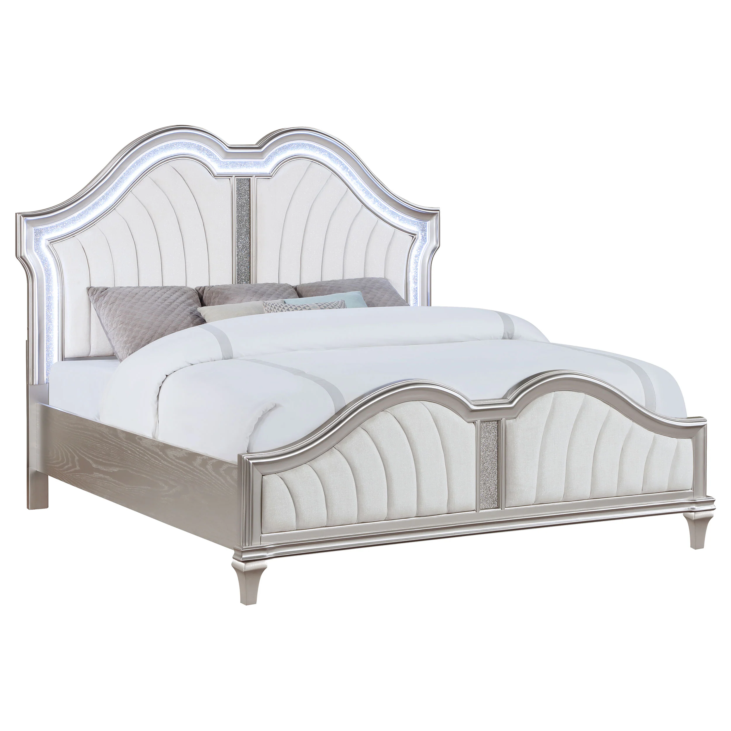 Evangeline Panel Bed with LED Lighting - Image 15