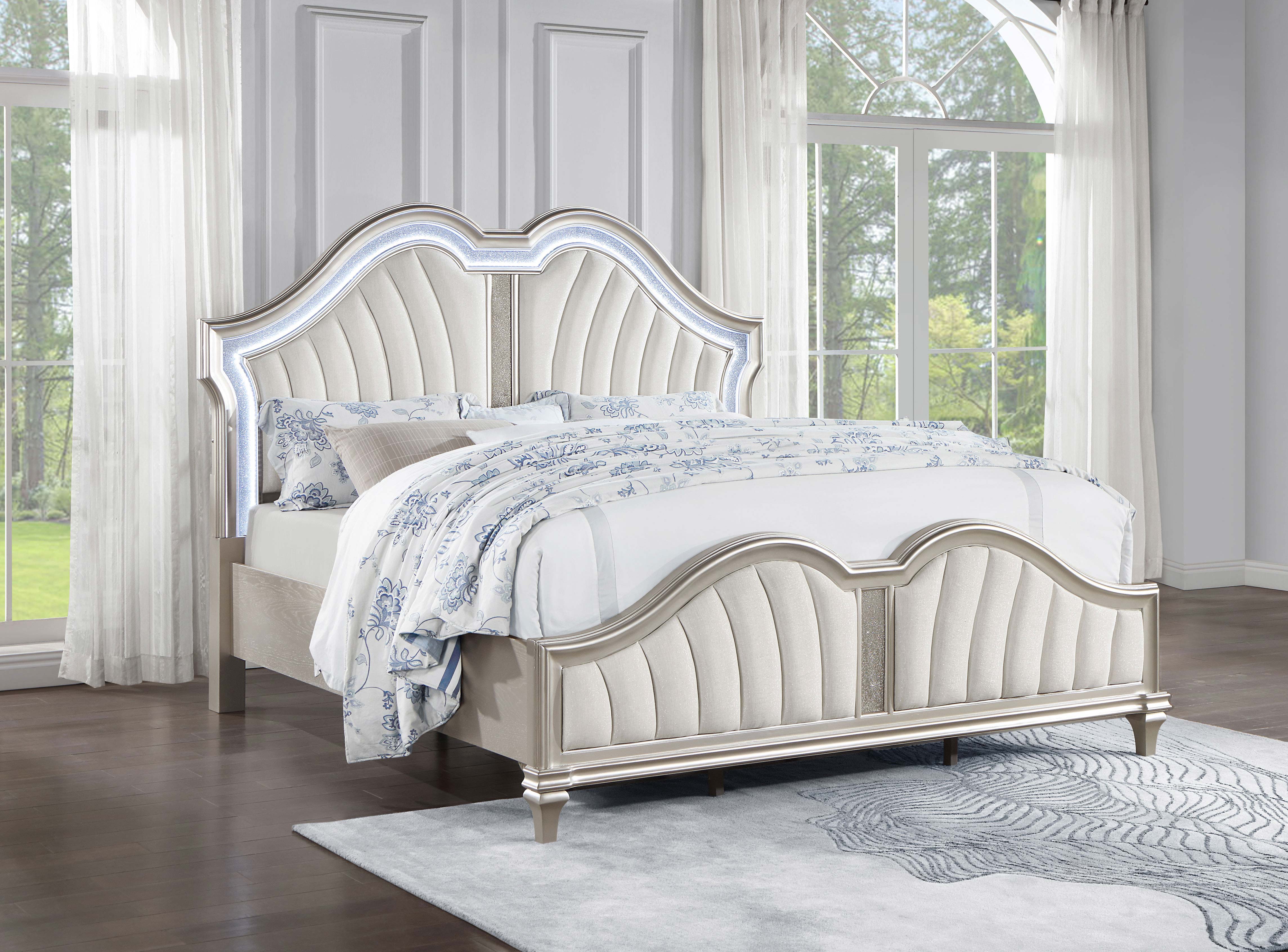 Evangeline Panel Bed with LED Lighting - Image 26