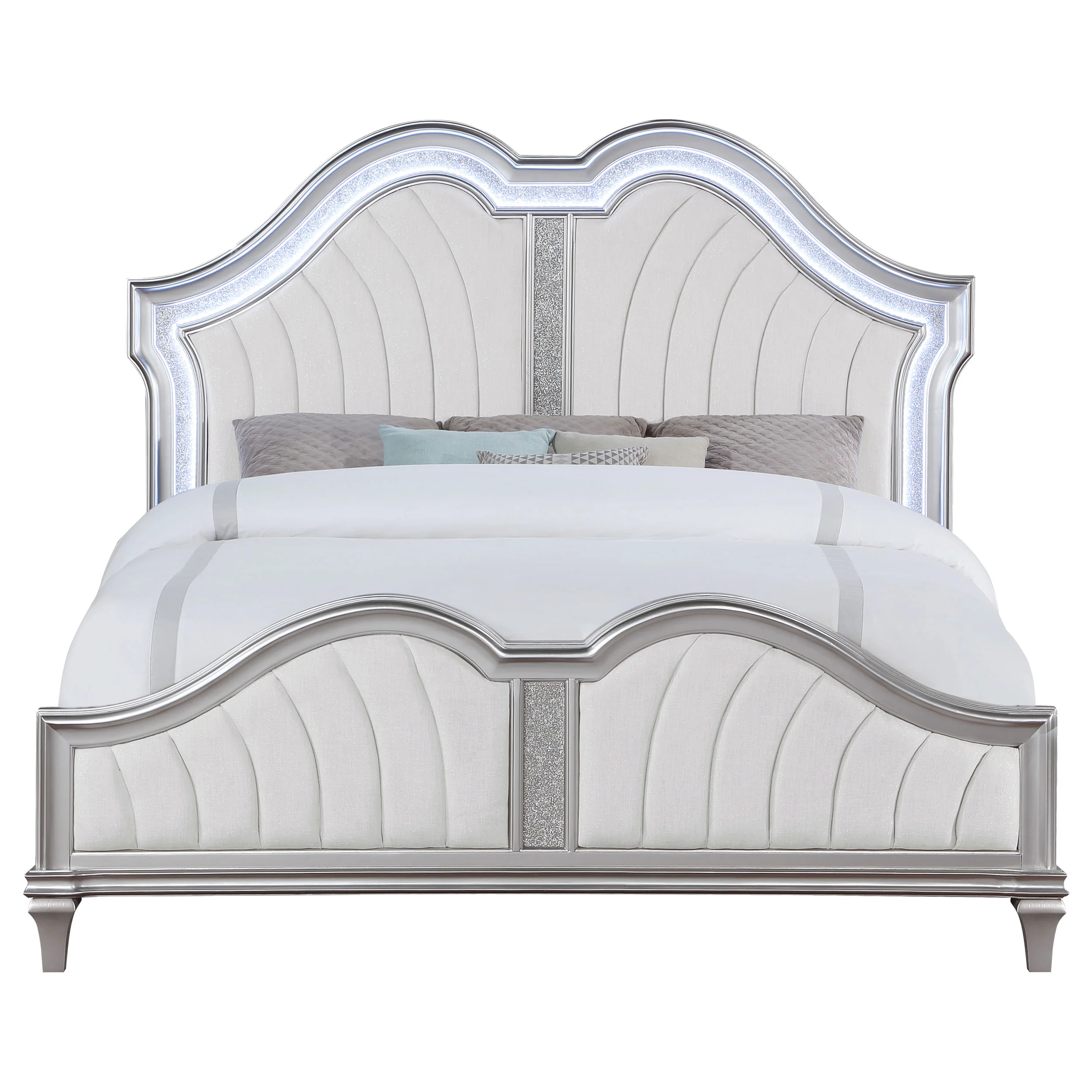Evangeline Panel Bed with LED Lighting - Image 28