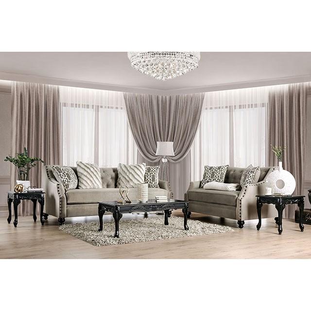Ezrin Light Brown Love Seat - Image 2