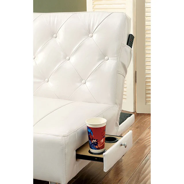 Farel Futon Sofa Red & White - Image 10