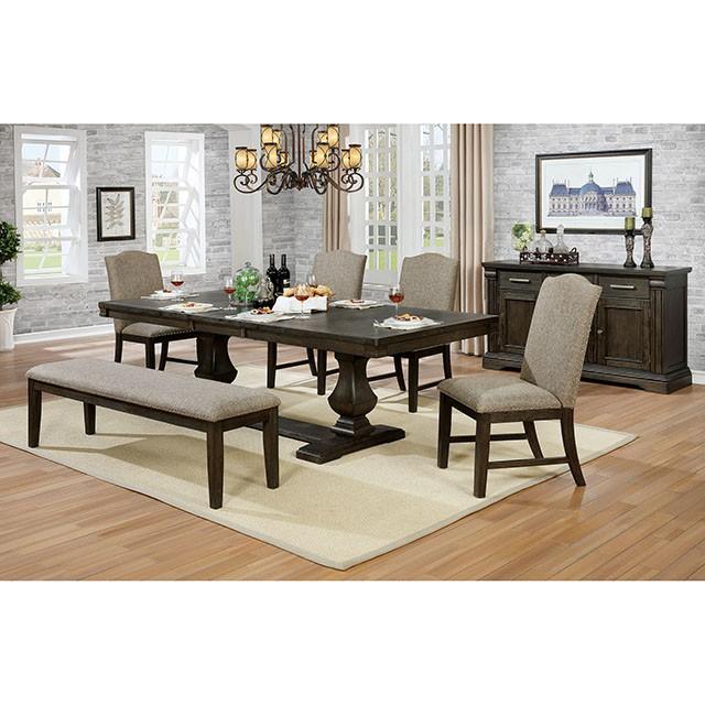 Faulk Dining Table Set with Bench - Image 2