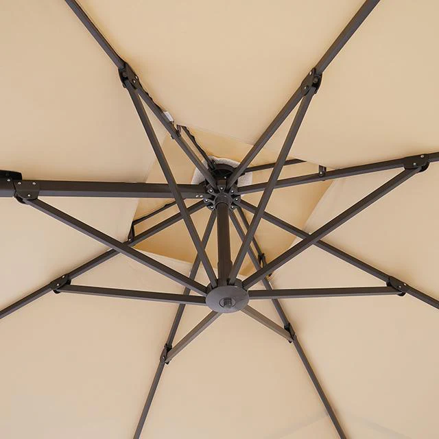 Fida 8 Ft Square Umbrella w/ Double Top + 37" Large Base - Image 12