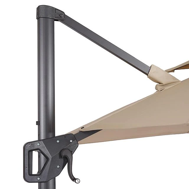 Fida 8 Ft Square Umbrella w/ Double Top + 37" Large Base - Image 7