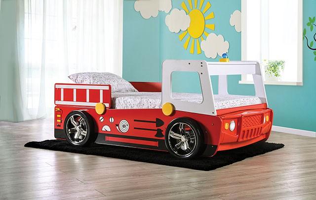 FIERSTALL Twin Bed, Red - Image 2