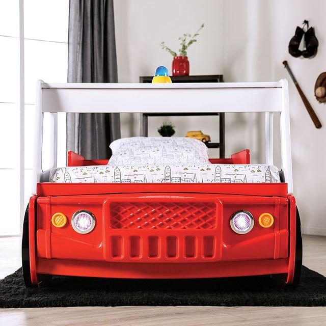 FIERSTALL Twin Bed, Red - Image 4