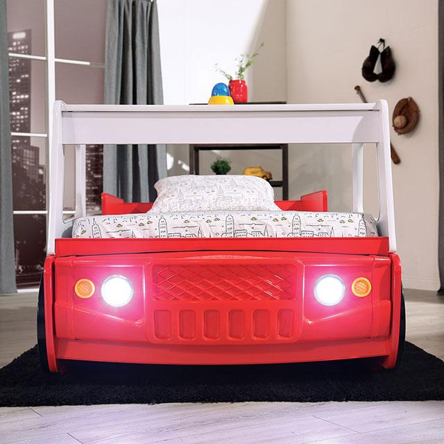 FIERSTALL Twin Bed, Red - Image 5