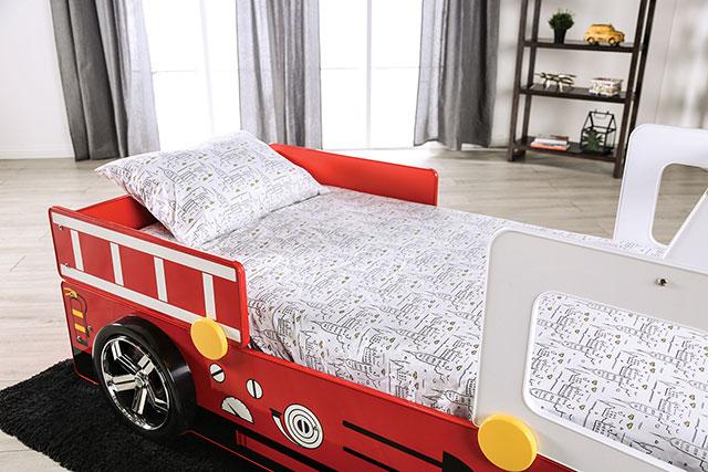 FIERSTALL Twin Bed, Red - Image 6