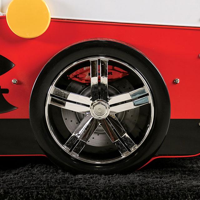 FIERSTALL Twin Bed, Red - Image 7