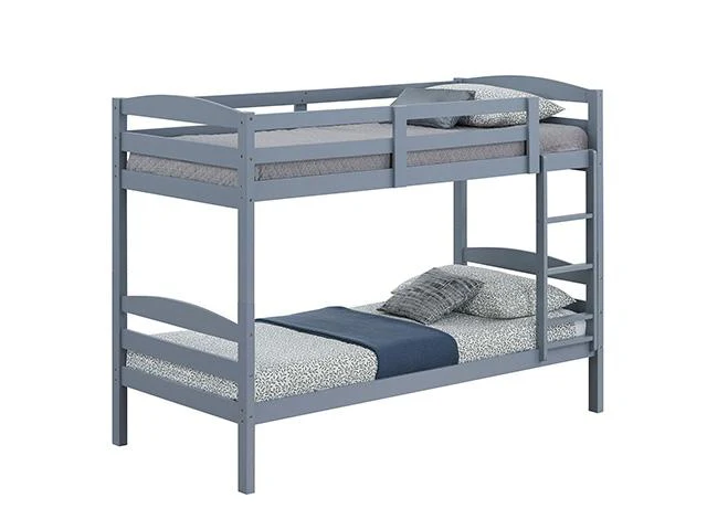 Finsbury Twin Twin Bunk Bed Espresso, Grey & White - Image 5