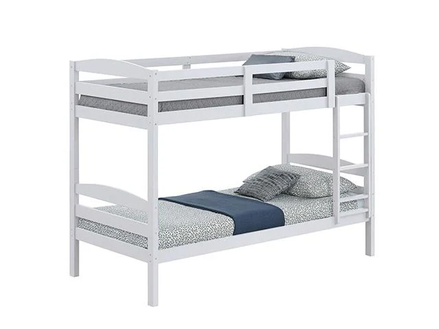 Finsbury Twin Twin Bunk Bed Espresso, Grey & White - Image 8