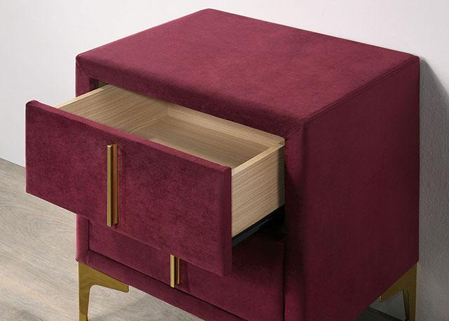 FLORIZEL Night Stand, Red - Image 3