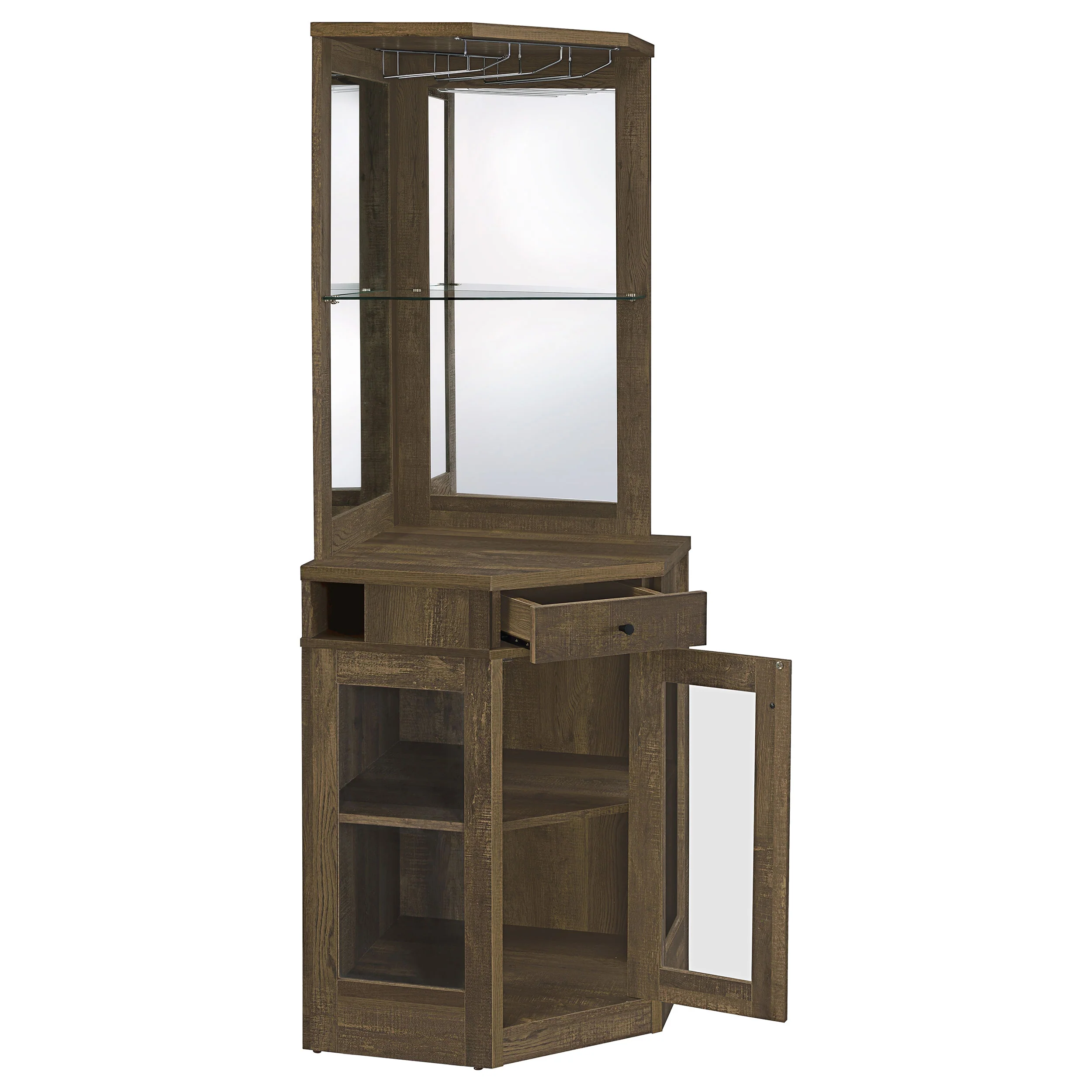 Alviso Corner Bar Cabinet - Image 2