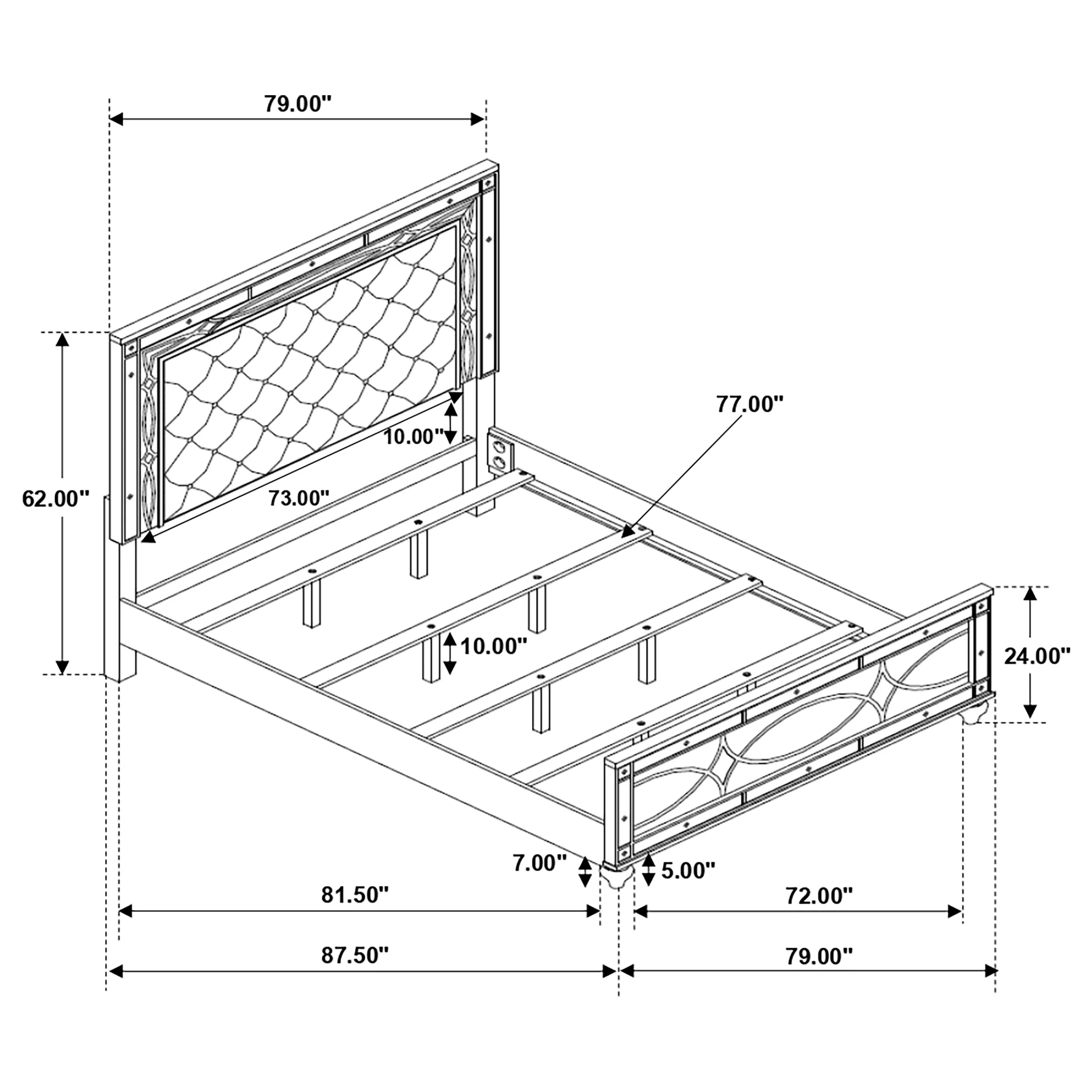 Gunnison Panel Bed with LED Lighting - Image 20