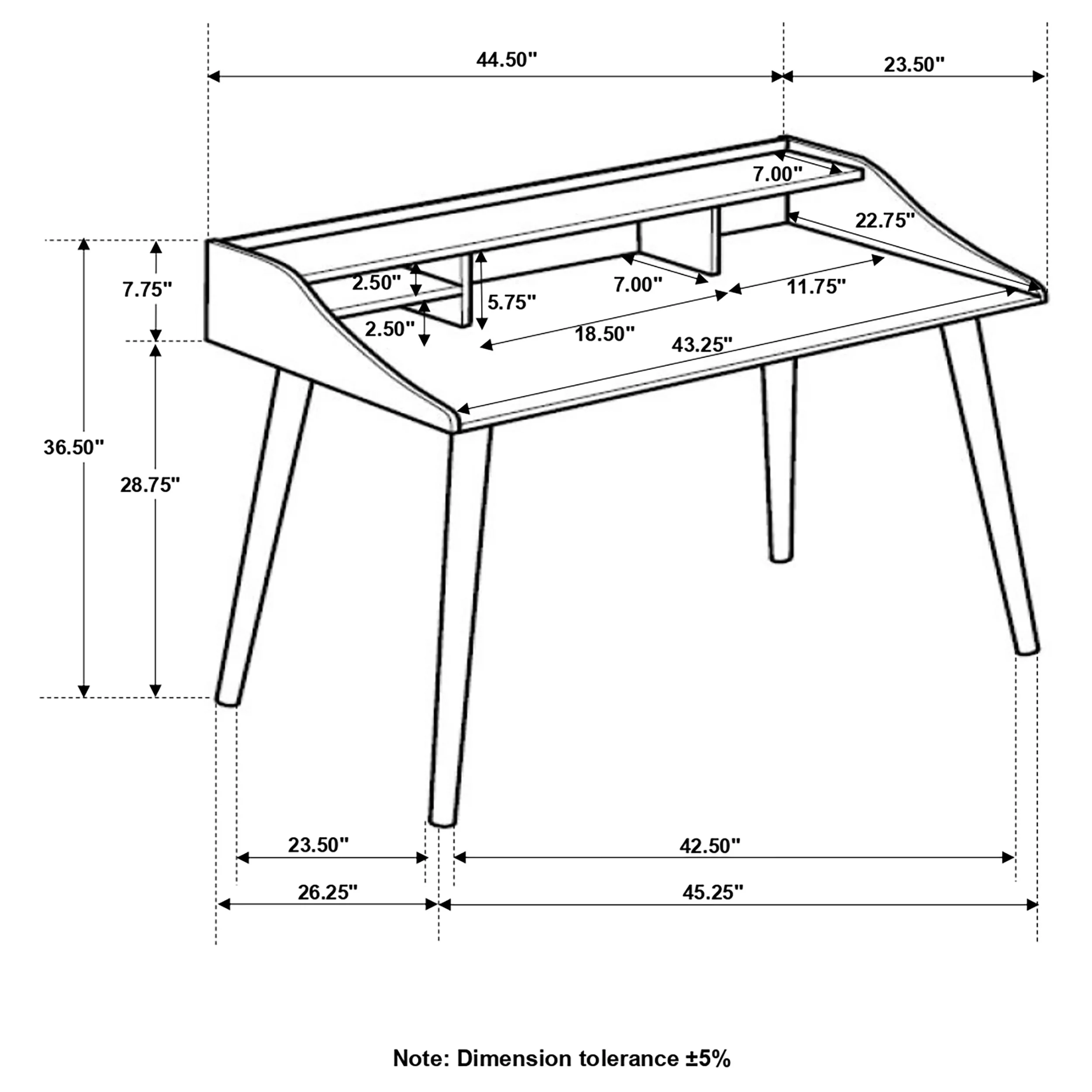 Percy Writing Desk - Image 5