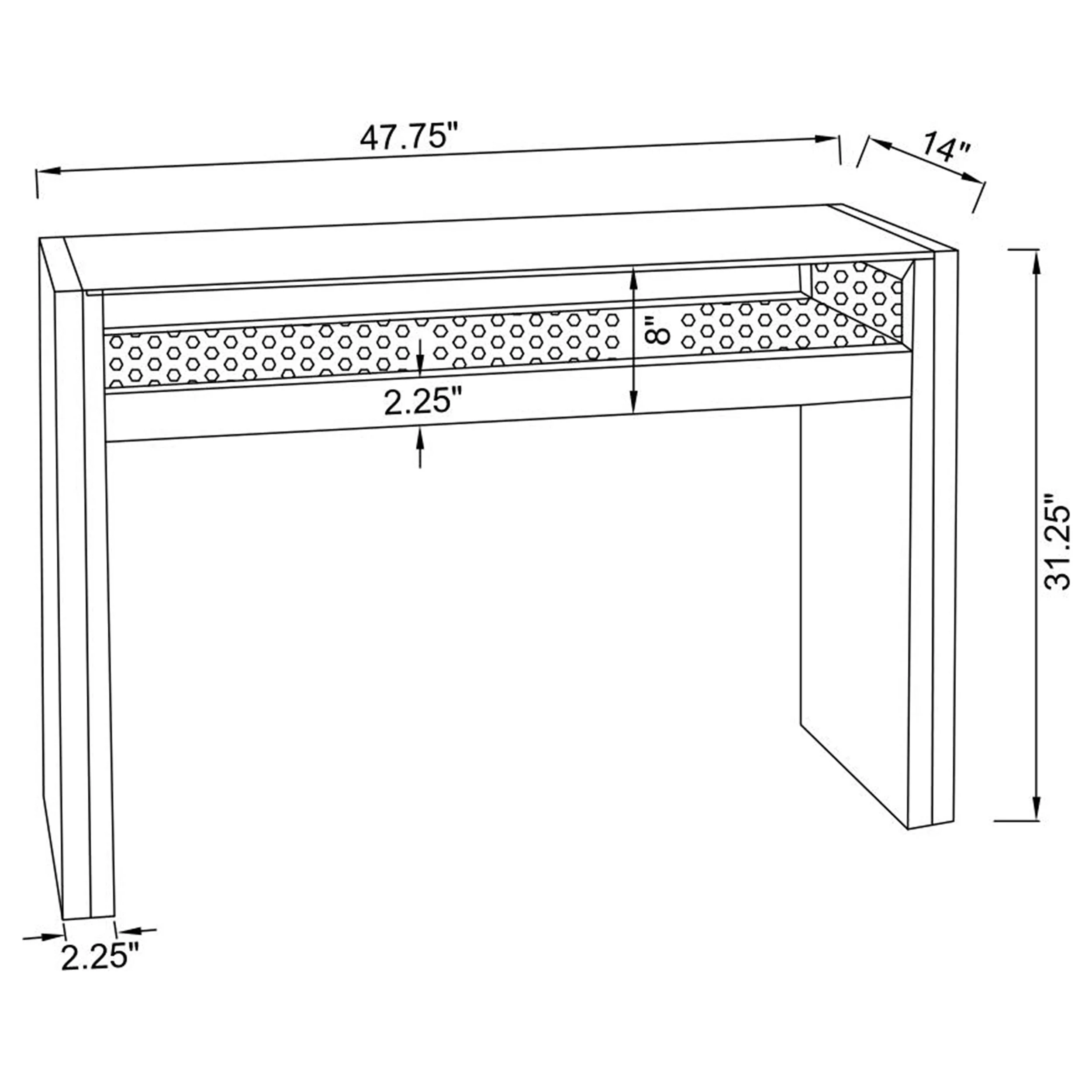 Edna Console Table with LED Lighting - Image 4