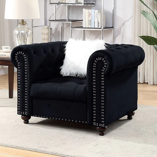 Giacomo Chair Black & Blue - Image 4