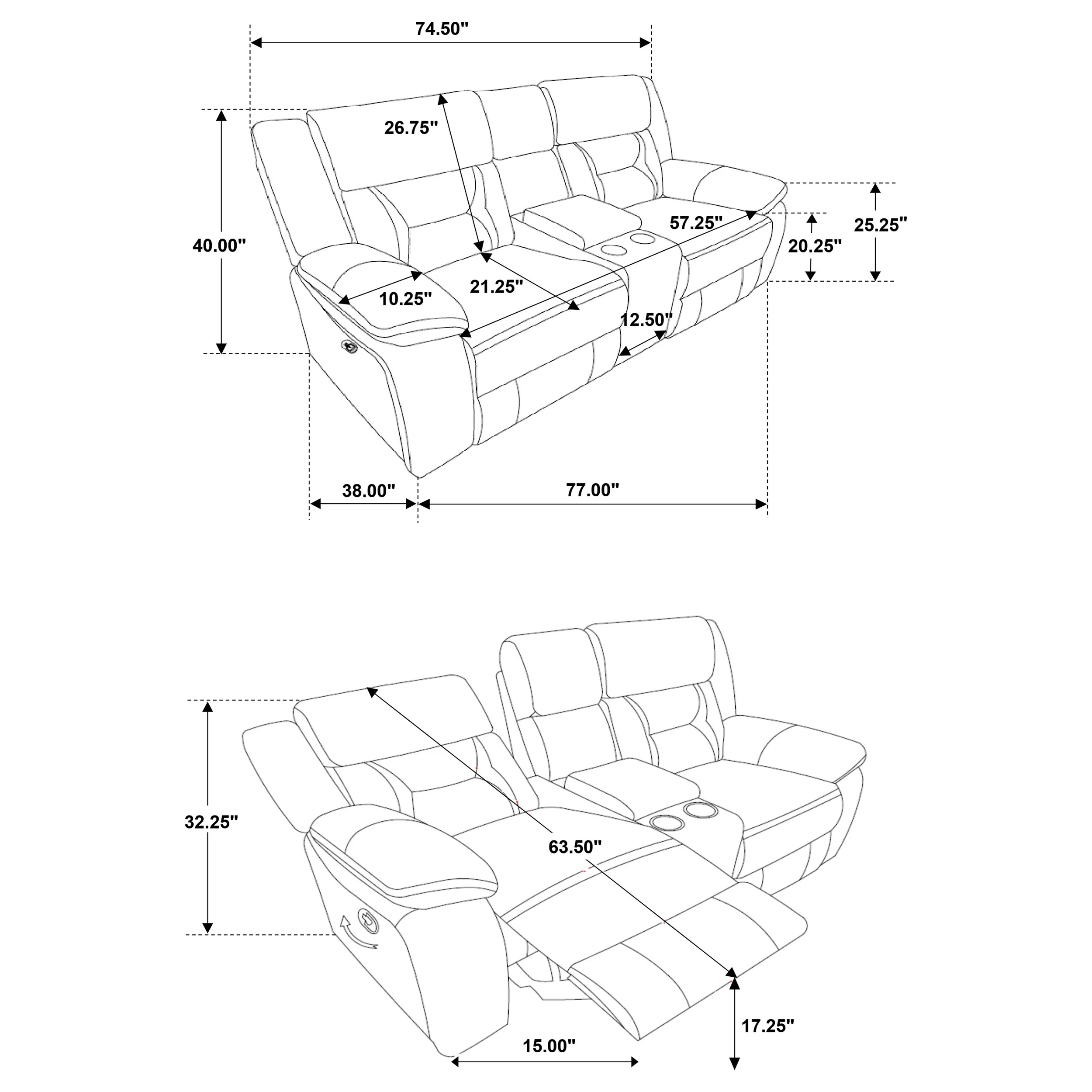Greer Reclining Sofa Set - Image 30