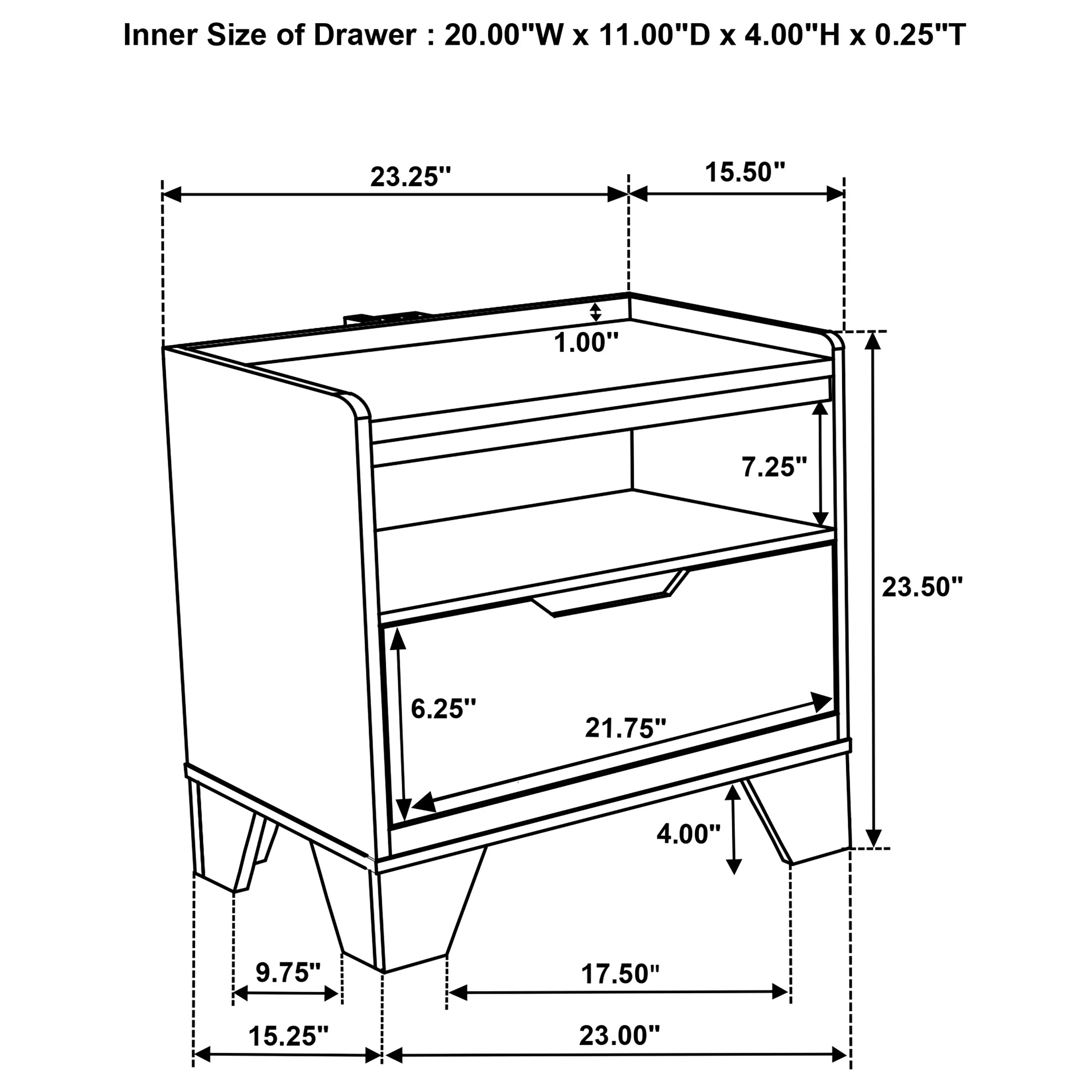 Henderson Nightstand with LED Lighting - Image 12