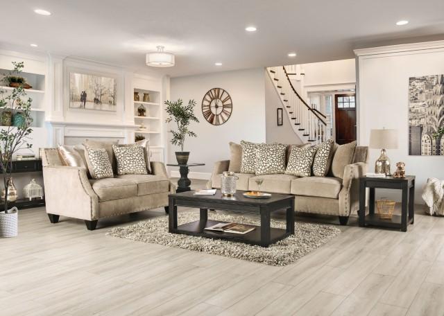 Hendon Loveseat Beige - Image 2