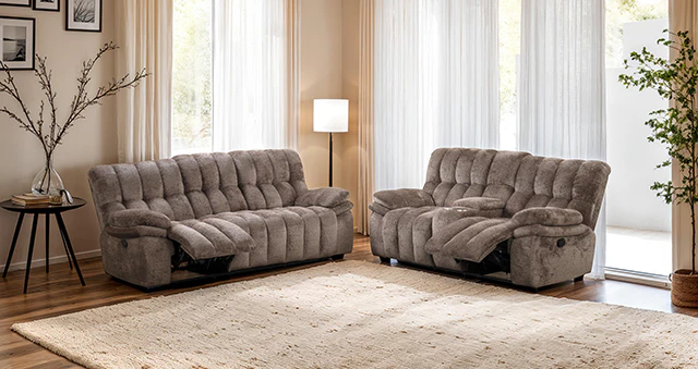 Hieronymus Manual Loveseat Brown - Image 2