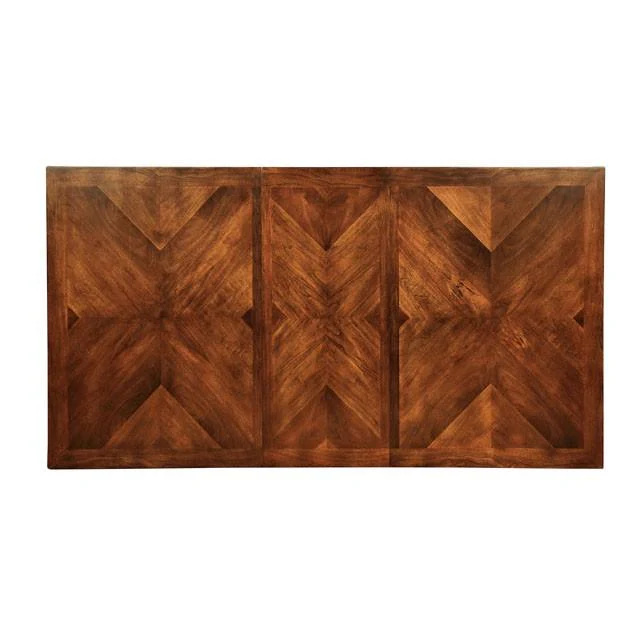 HILLSVIEW I Brown Cherry 78" Dining Table w/ 18" Leaf - Image 3