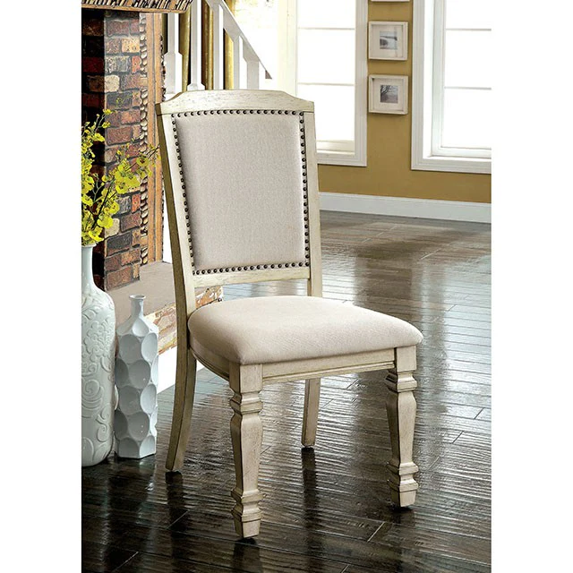 HOLCROFT Antique White/Ivory Dining Table - Image 6