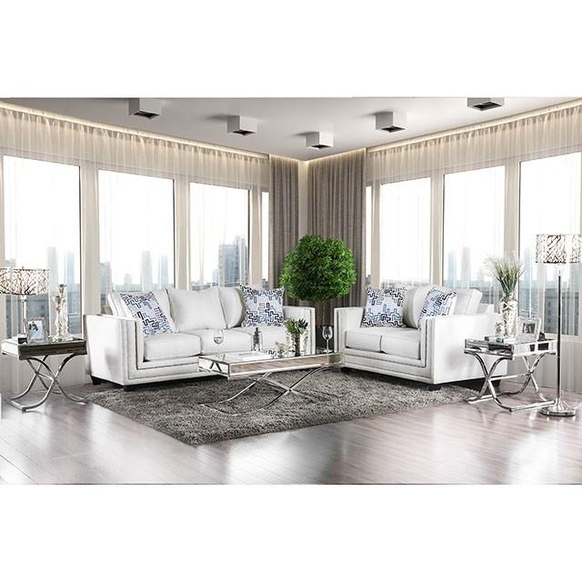 Ilse Off-White/Blue Sofa - Image 2