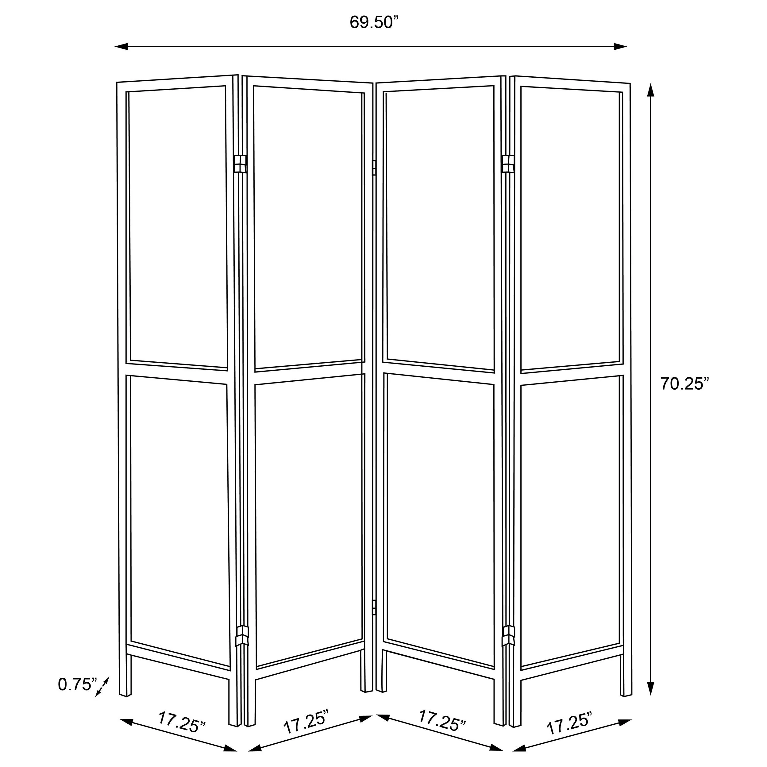 Deepika Four-Panel Room Divider - Image 8