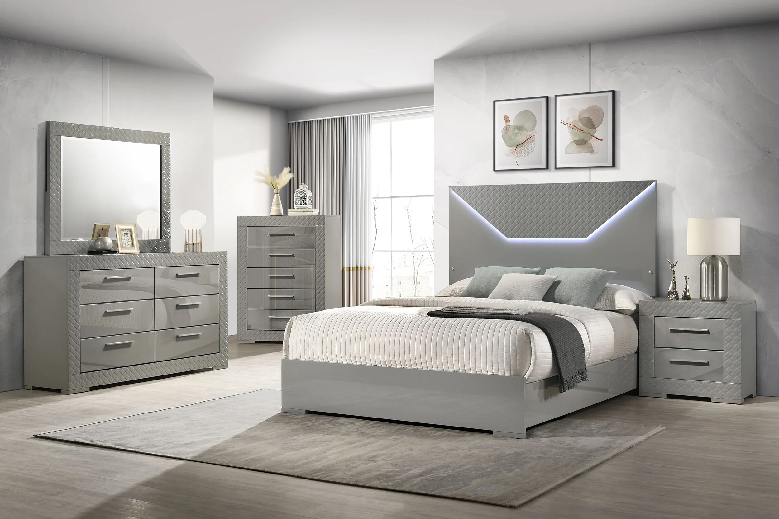 Ives Panel Bed with LED Lighting - Image 30