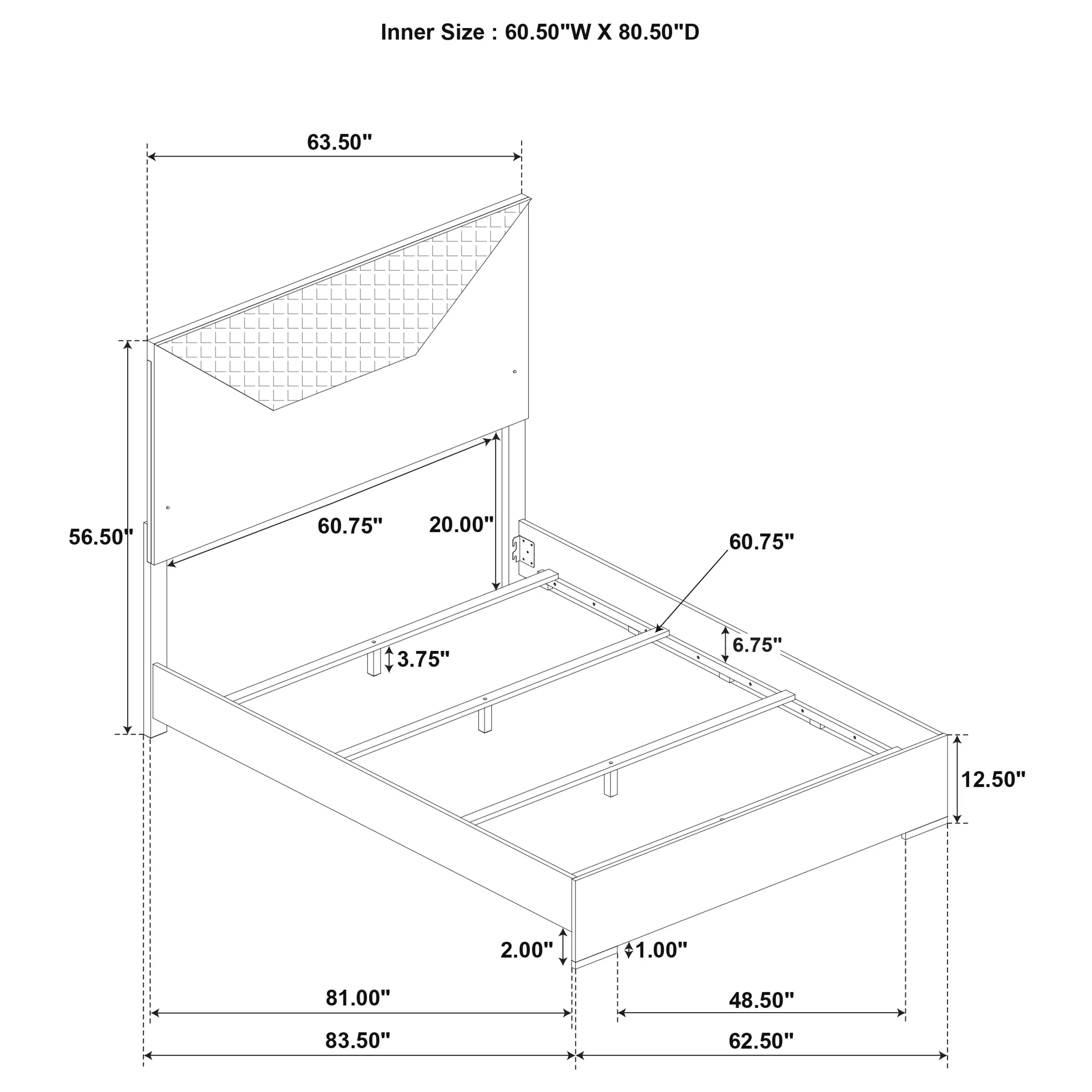 Ives Panel Bed with LED Lighting - Image 9