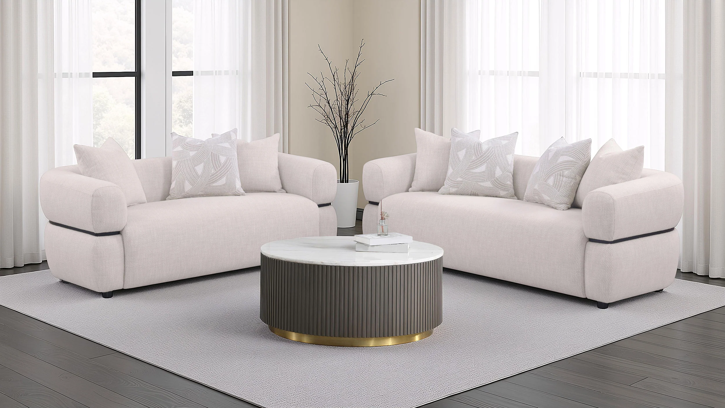 Jeanette Sofa Set - Image 2
