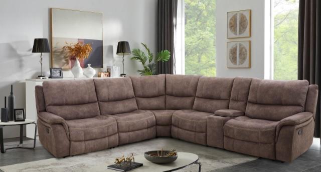 JEROMINUS Sectional, Dark Brown - Image 2