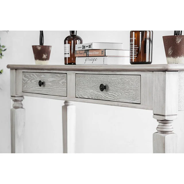 Joliet Antique White End Table - Image 4