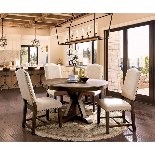 Julia Light Oak Round Dining Table - Image 2