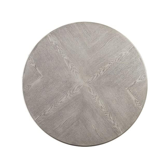 Kathryn Antique White Round Dining Table, Antique White - Image 6