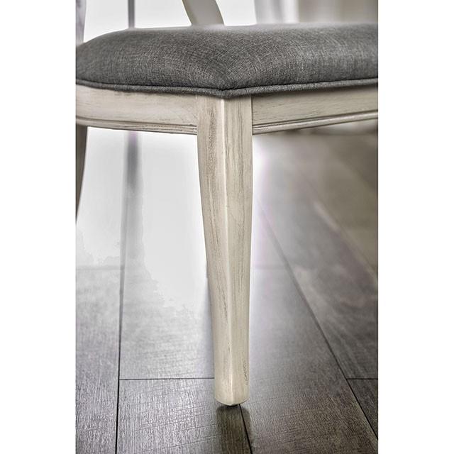Kathryn Antique White/Gray Side Chair, Antique White (2/CTN) - Image 5