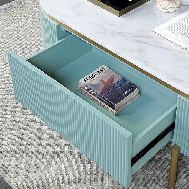 KOBLENZ Coffee Table, Light Teal - Image 3