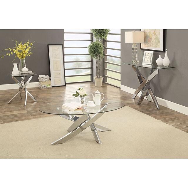 LAILA Chrome Coffee Table - Image 2